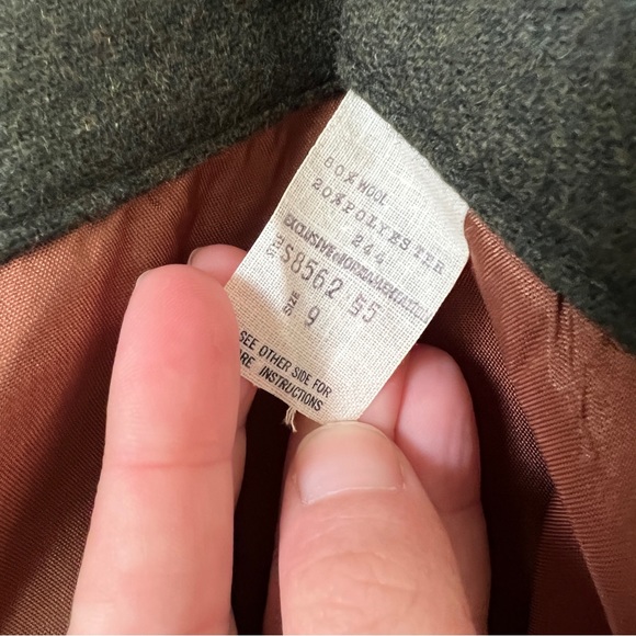 Vintage Wool Forest Green Skirt vintage size 9 - Picture 9 of 13